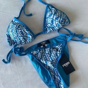 Blue FF Bikini Set